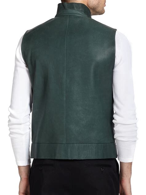 fendi s23|Fendi leather vest.